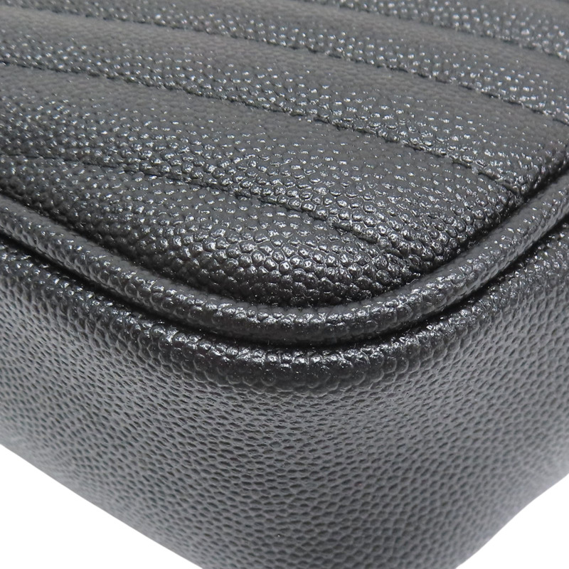 黑色 牛皮 肩背包 金釦【SAINT LAURENT YSL 聖羅蘭】 612579-9