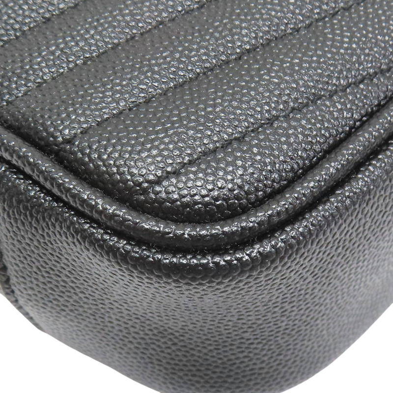 黑色 牛皮 肩背包 金釦【SAINT LAURENT YSL 聖羅蘭】 612579-10