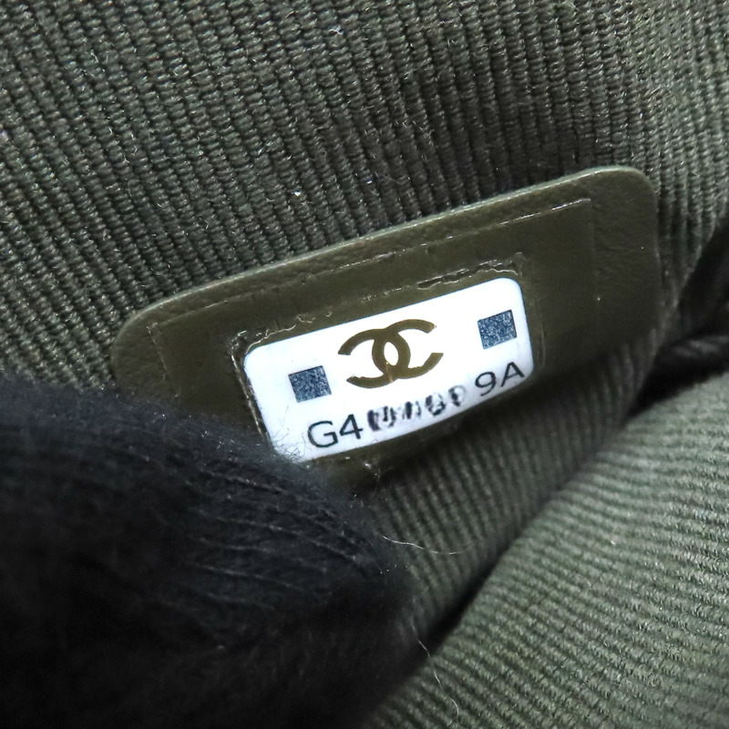 綠色 菱格紋 羊皮 Chanel 19 拉鍊零錢包【CHANEL 香奈兒】-7