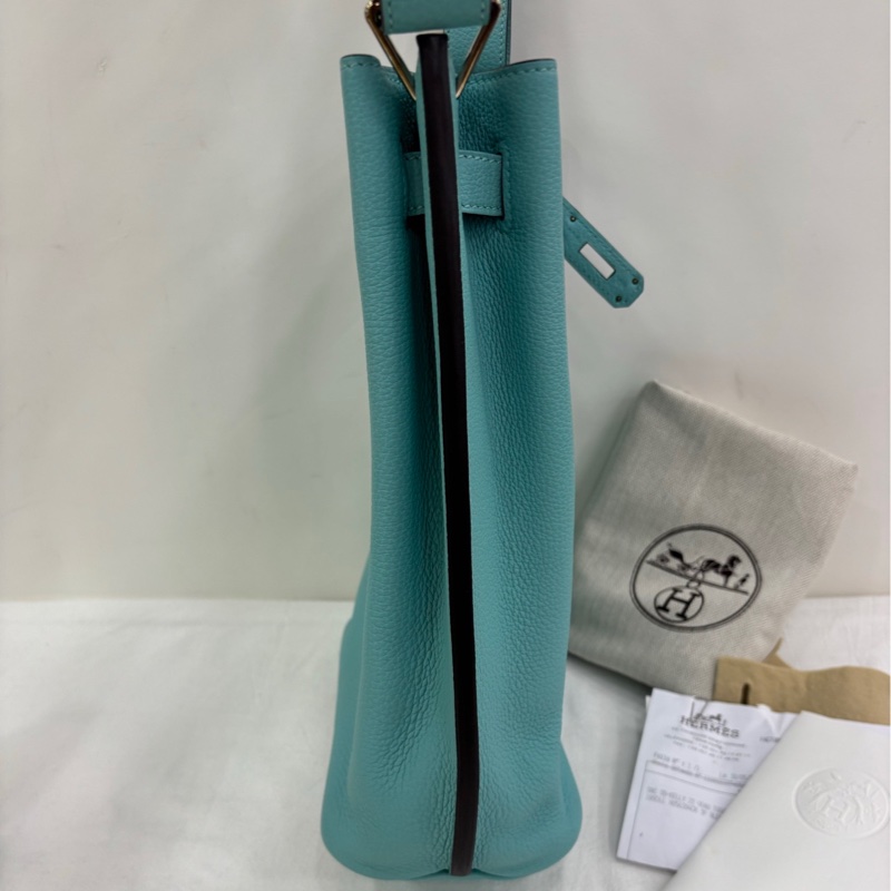 Hermes 愛馬仕so Kelly22馬卡龍藍3p銀扣TC皮 T刻 有購證-2