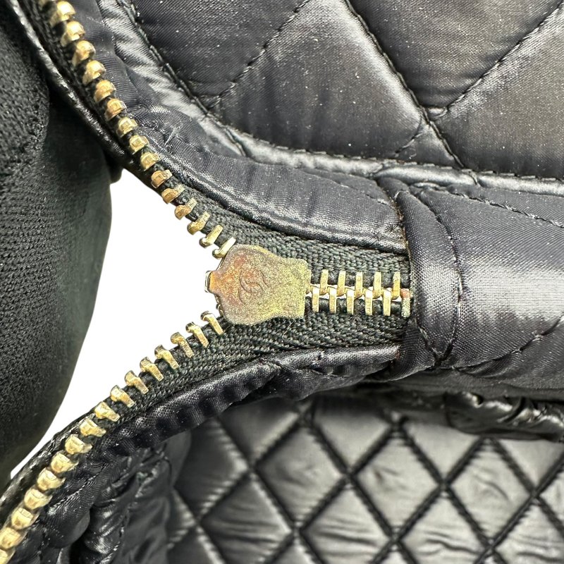 【美收精品】CHANEL 黑色牛皮荔枝紋大化妝包 B-989【隔月月中將轉賣至日本 上架期限30天】-9