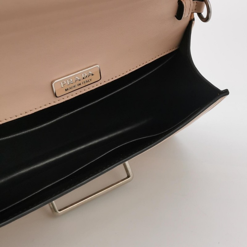 PRADA 月光寶盒 cahier 藕粉盒子包 肩背包斜背包-5
