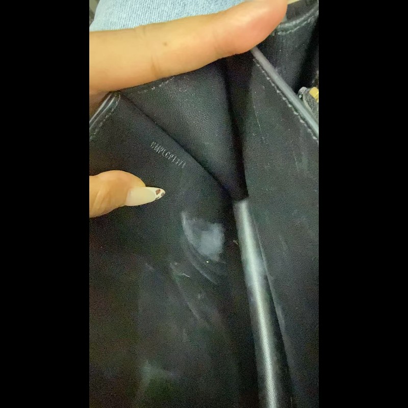 Burberry中號鎖扣黑色肩背包斜背包-7