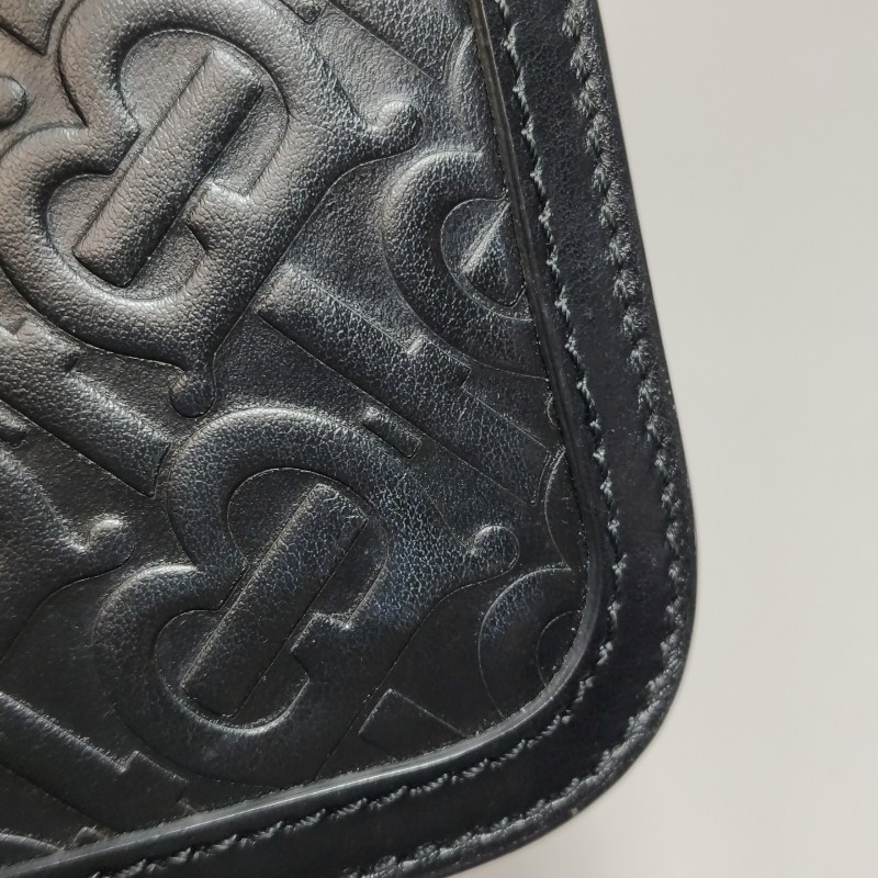 Burberry中號鎖扣黑色肩背包斜背包-15