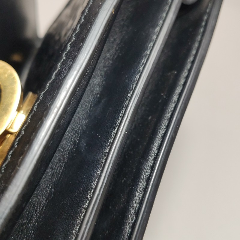 Burberry中號鎖扣黑色肩背包斜背包-16