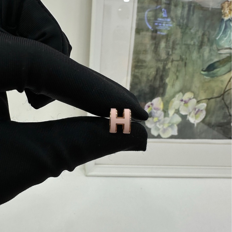 #HERMES愛馬仕 #耳環#mini #poph Rocabar Beauté #糖果粉-3