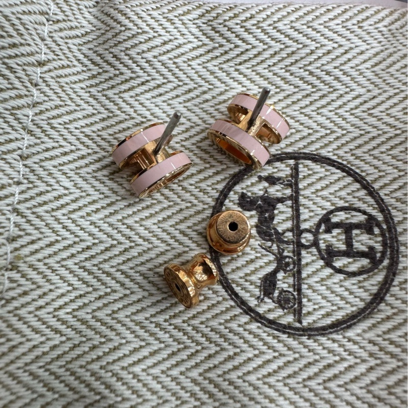 #HERMES愛馬仕 #耳環#mini #poph Rocabar Beauté #糖果粉-5