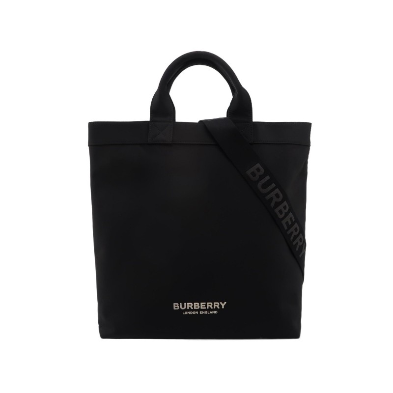 Burberry Tote托特購物袋斜背包肩背包 34cmcm 可拆卸肩帶-0