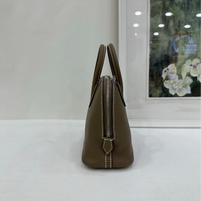 Hermes 愛馬仕 bolide mini 大象灰 銀扣 Evercoler牛皮 K刻 有購證 99近閒置-4