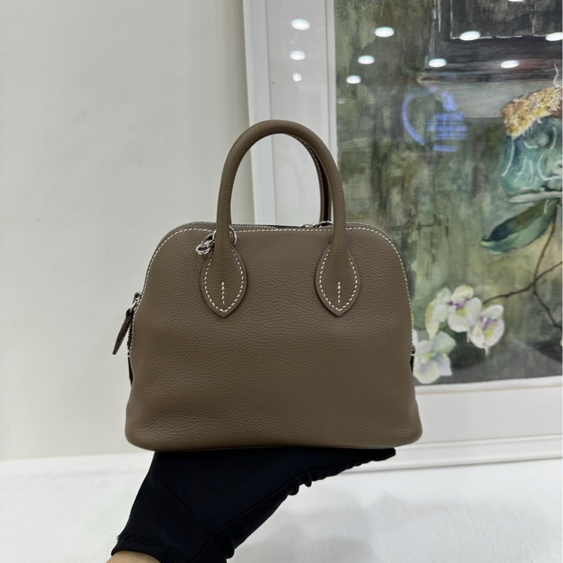 Hermes 愛馬仕 bolide mini 大象灰 銀扣 Evercoler牛皮 K刻 有購證 99近閒置-7