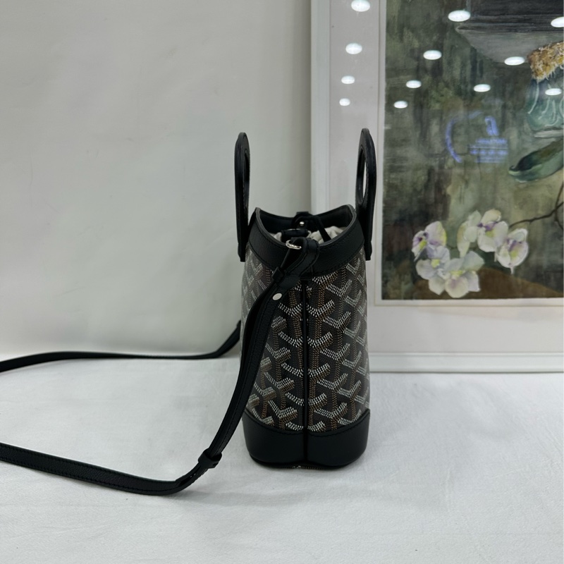 GOYARD戈雅黑色老花beluga mini菜籃手提包 24年編碼 近全新-2
