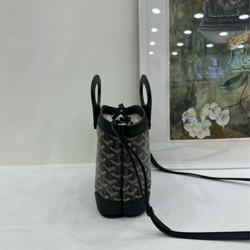 GOYARD戈雅黑色老花beluga mini菜籃手提包 24年編碼 近全新-4