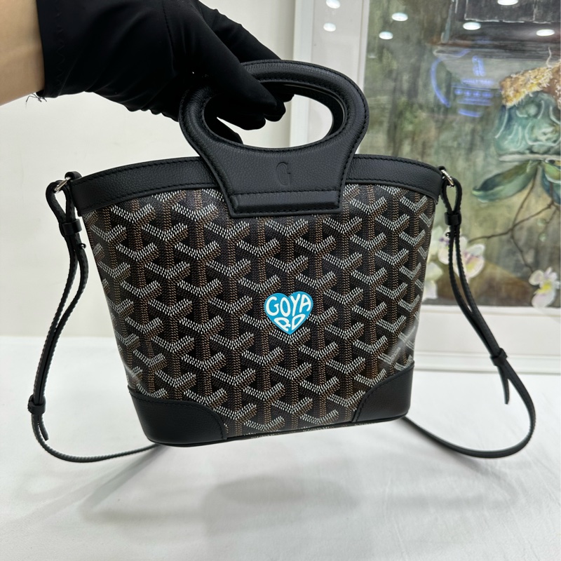 GOYARD戈雅黑色老花beluga mini菜籃手提包 24年編碼 近全新-5