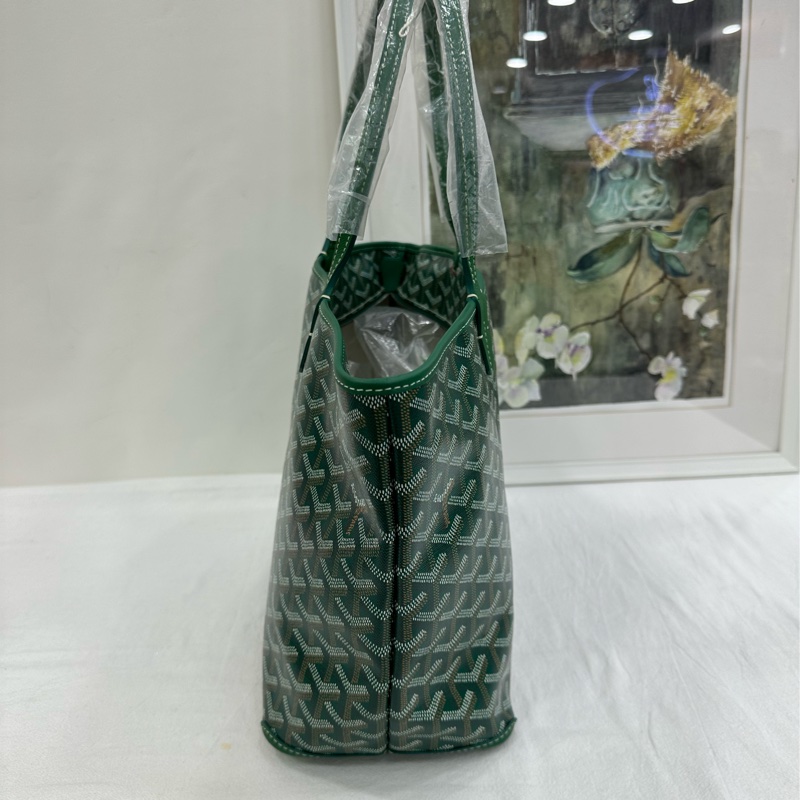 GOYARD Artois Y字老花滿印皮革包角 帆布拼皮 托特包購物袋 單肩包手提包 小號 24年 全新 尺寸:長*寬*高:30*14*25 cm-5