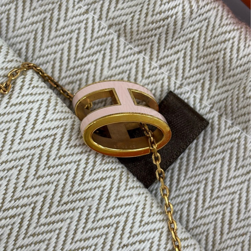 Hermes 愛馬仕popH 大項鍊 櫻花粉 糖果粉-6