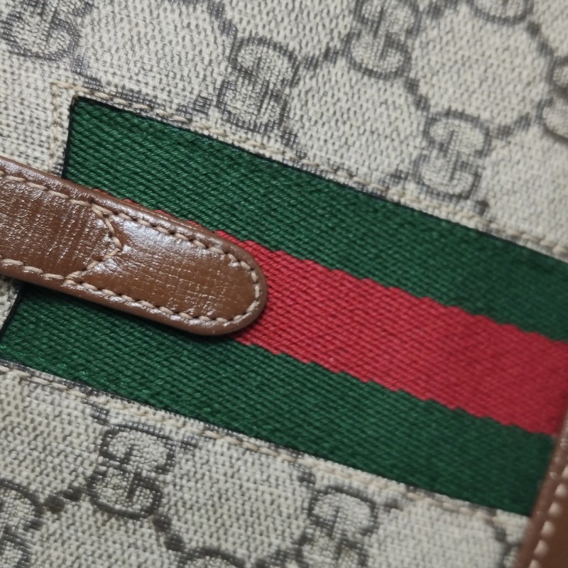 Gucci Jackie 1961帆布拼皮 肩背包 斜背包-15