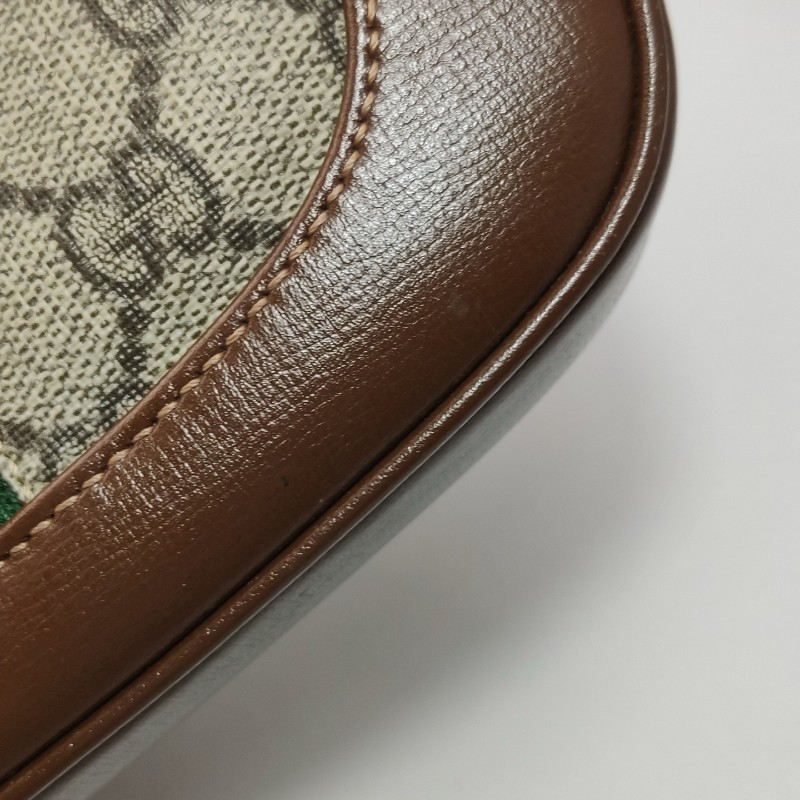 Gucci Jackie 1961帆布拼皮 肩背包 斜背包-18