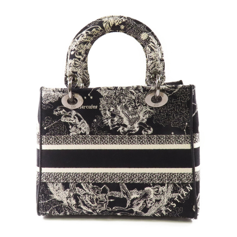 Dior 帆布Lady D-Lite Medium手挽肩背兩用袋-1