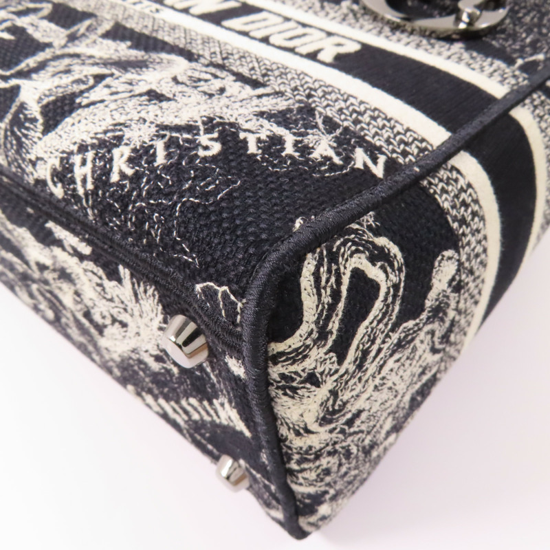 Dior 帆布Lady D-Lite Medium手挽肩背兩用袋-12