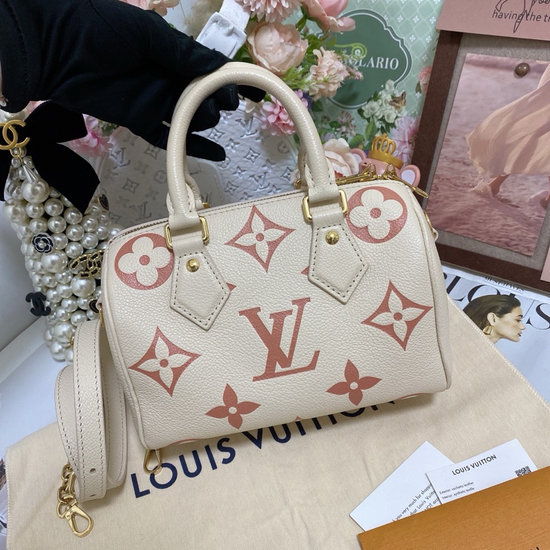 Lv speedy 20 草莓牛奶 限定款 芯片款 💌-12