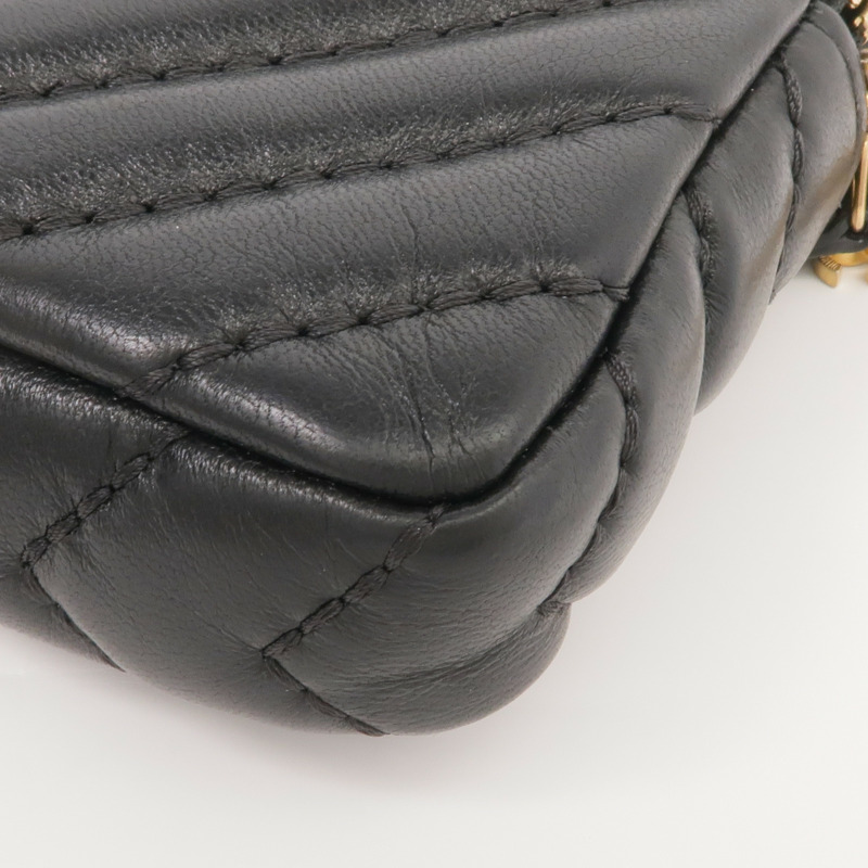 CHANEL 羊皮皮革WOC Wallet On Chain金扣鏈帶肩背袋-7