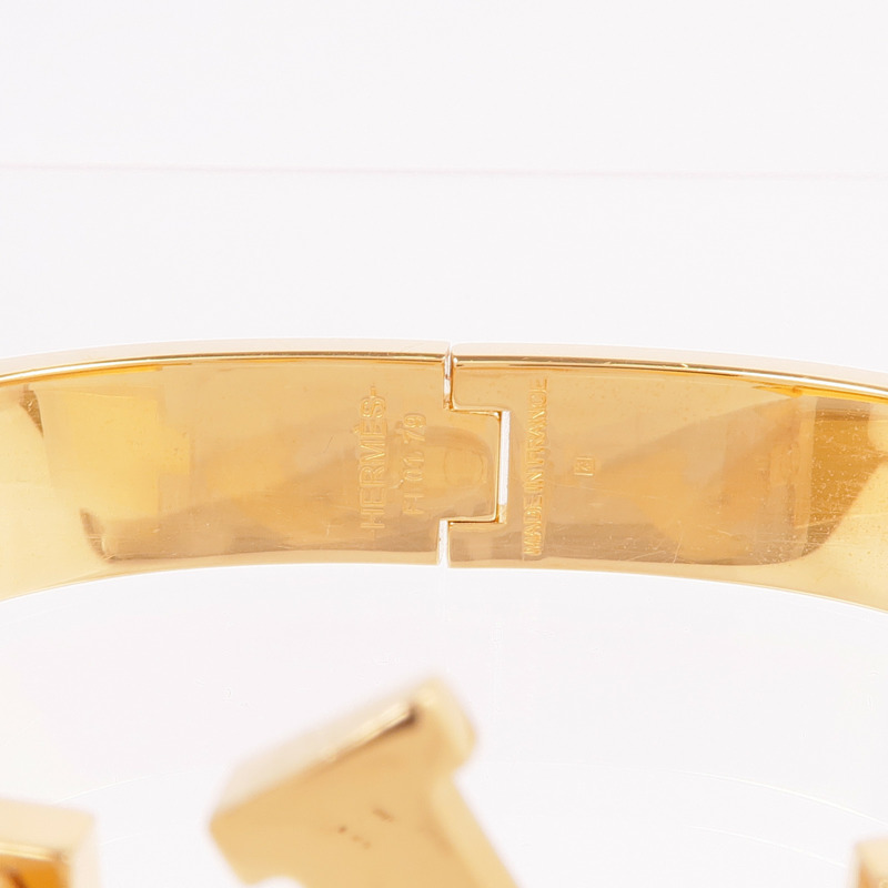 HERMES 金屬/琺瑯Clic H手鐲-6