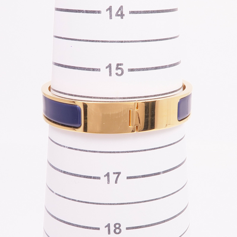 HERMES 金屬/琺瑯Clic H手鐲-8