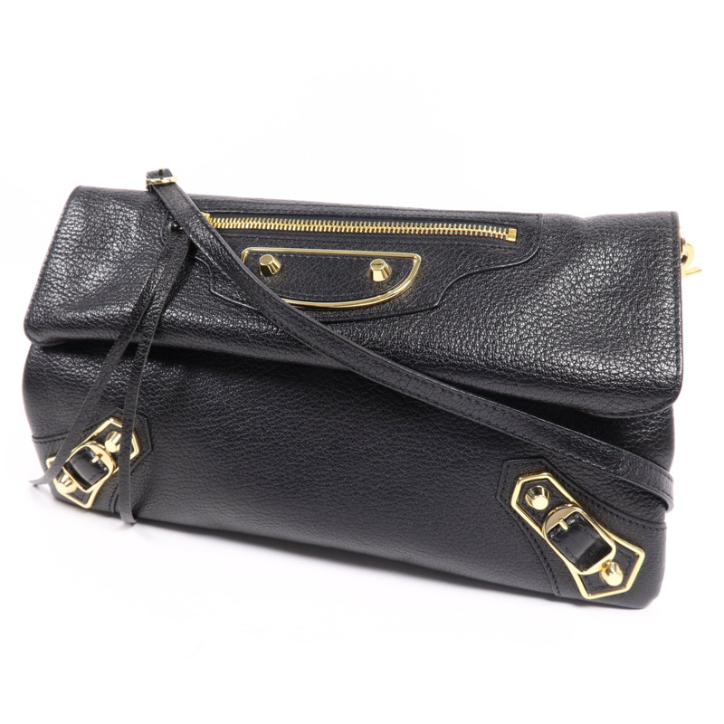 BALENCIAGA 牛皮皮革Edge Envelo金扣肩背袋-2