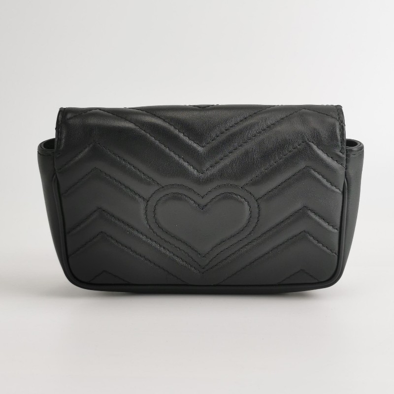 Gucci GG Marmont Super mini 黑色 全套-3
