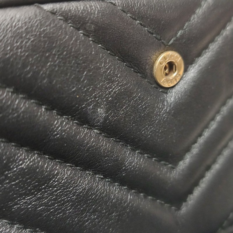 Gucci GG Marmont Super mini 黑色 全套-17