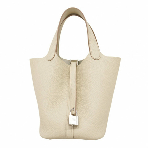 愛馬仕 Hermès Picotin Lock PM 手提包，採用 Taurillon Clemence 皮革，飾有 Beton K 印記，女士款