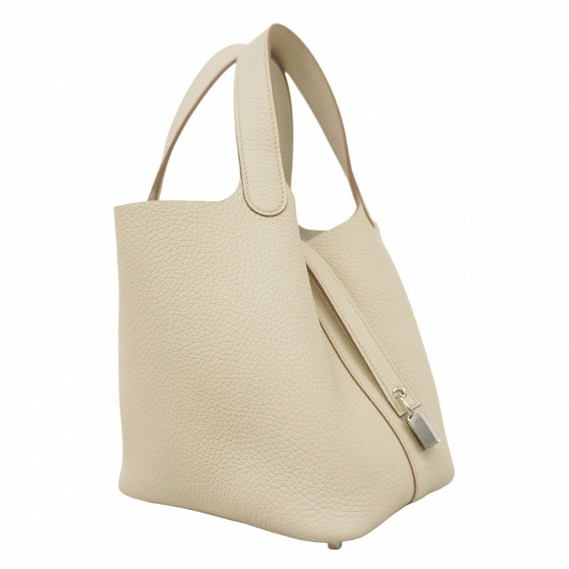 愛馬仕 Hermès Picotin Lock PM 手提包，採用 Taurillon Clemence 皮革，飾有 Beton K 印記，女士款-1