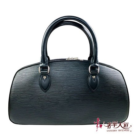 ＊奢華大道國際精品＊【L3284】LV黑色EPI牛皮 JASMIN 保齡球手提包 M52852-0
