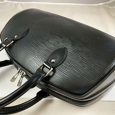 ＊奢華大道國際精品＊【L3284】LV黑色EPI牛皮 JASMIN 保齡球手提包 M52852-4