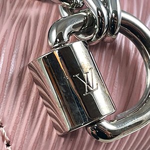 ＊奢華大道國際精品＊【L3289】LV 粉紅色EPI牛皮 TWIST (PM) 手提/肩背兩用包 M55531-9