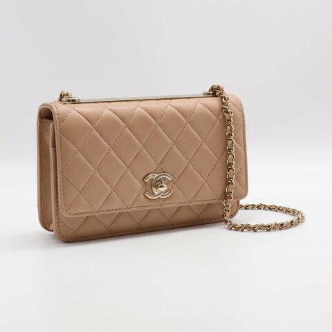 CHANEL 22S Trendy WOC - 奶茶金