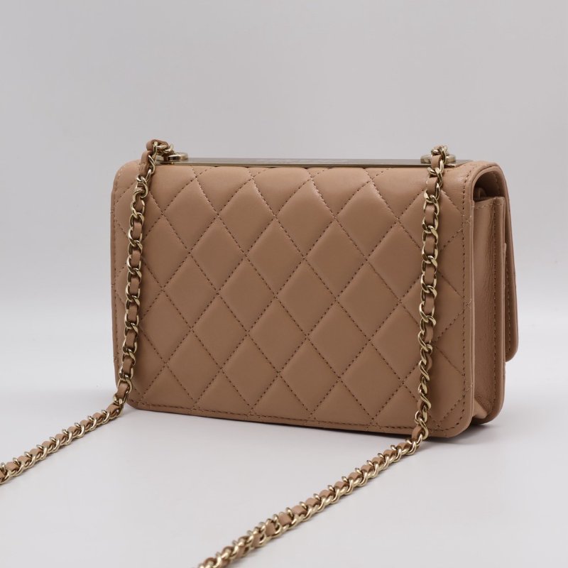 CHANEL 22S Trendy WOC - 奶茶金-2