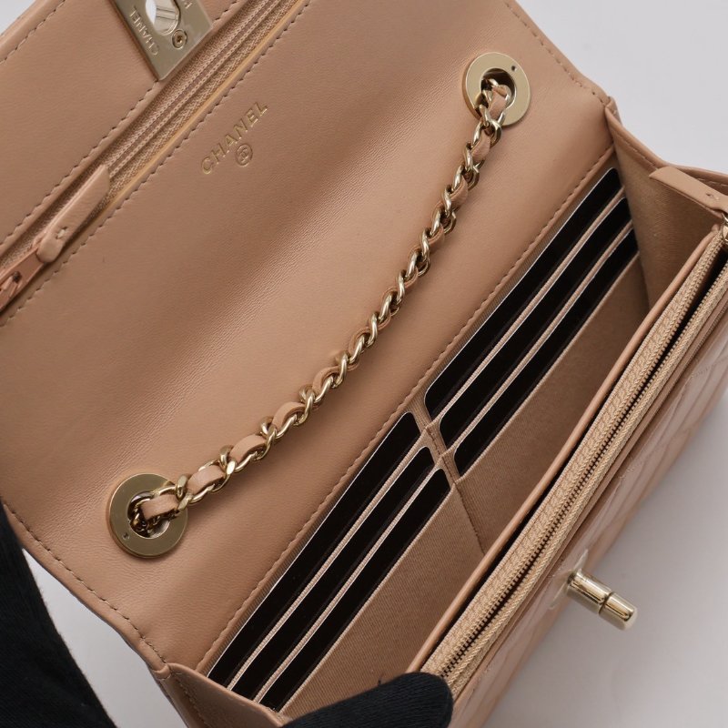 CHANEL 22S Trendy WOC - 奶茶金-3