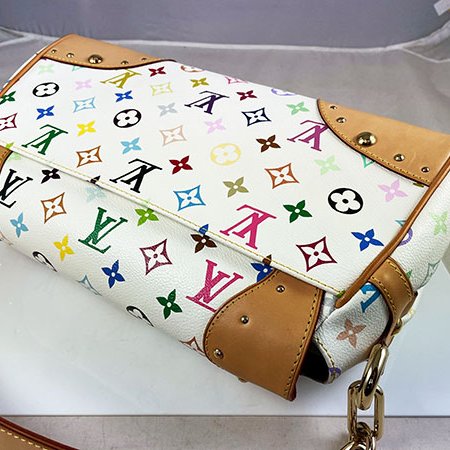 ＊奢華大道國際精品＊【L3293】LV村上隆白彩BEVERLY金牌肩背包 (MM) M40203-3