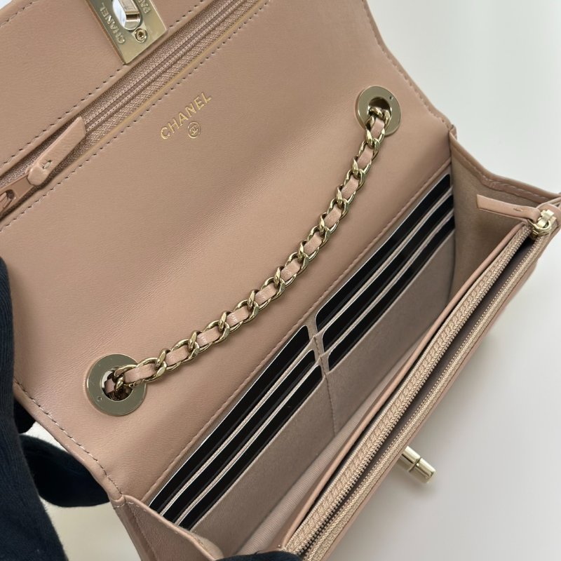 CHANEL 22S Trendy WOC - 奶茶金-5