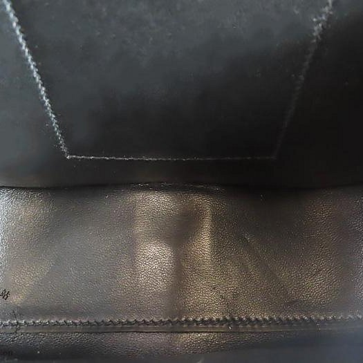 【巴黎站二手名牌專賣店】＊現貨＊HERMES 愛馬仕 真品＊U刻 DELLA 18黑色皮革銀釦肩背包 屁股包-3