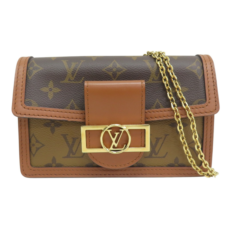 棕色 原花帆布 Dauphine 肩背包 M68746【LOUIS VUITTON LV 路易威登】 M68746-0