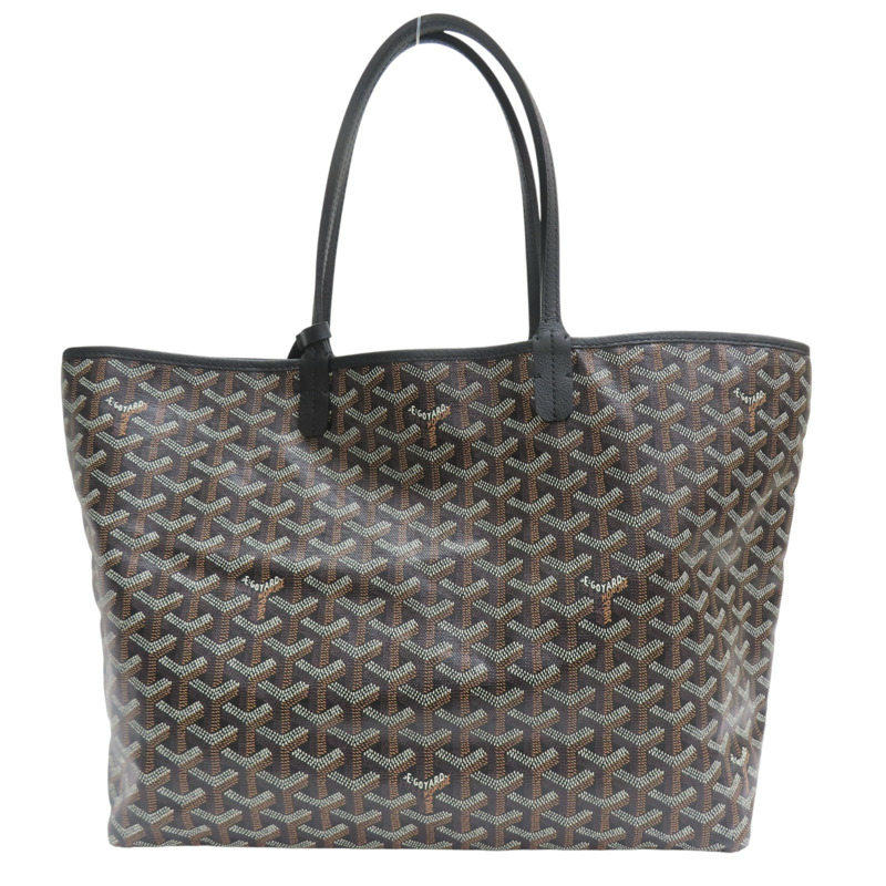 黑色 PVC塗層帆布 Saint Louis PM 托特包【GOYARD 高雅德】-1