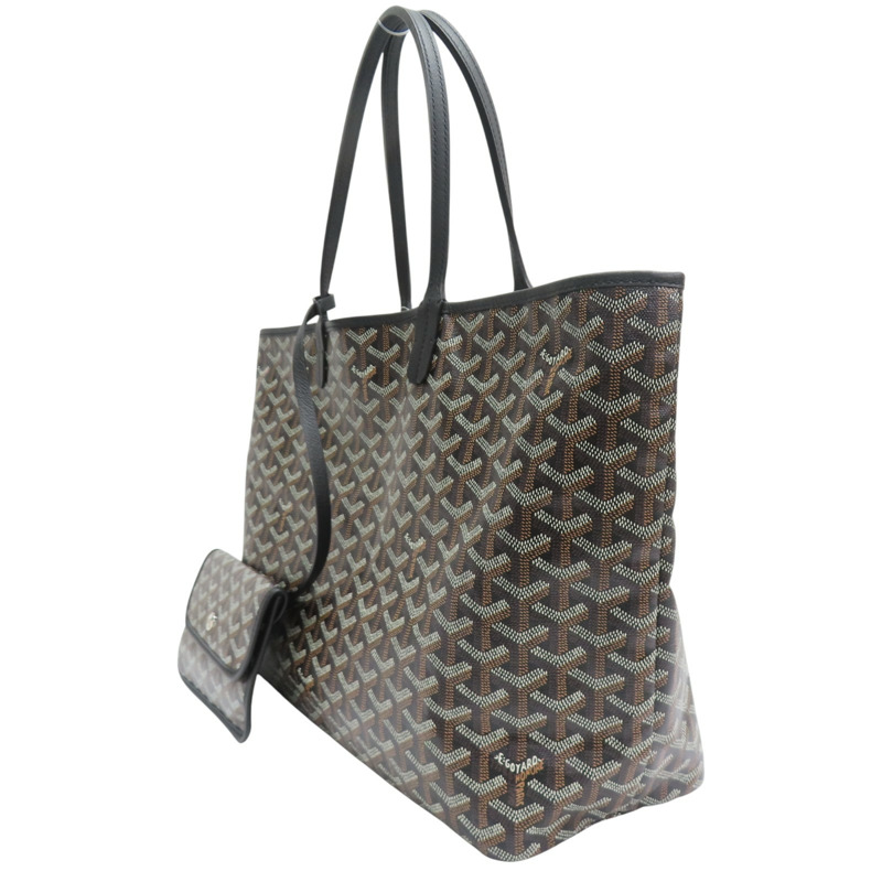 黑色 PVC塗層帆布 Saint Louis PM 托特包【GOYARD 高雅德】-2