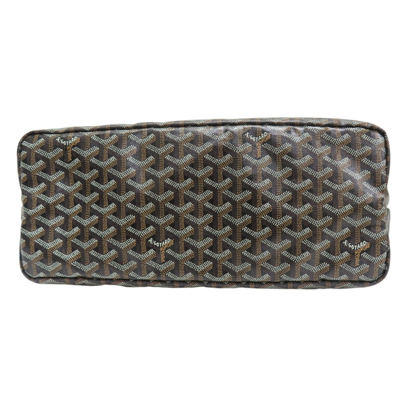 黑色 PVC塗層帆布 Saint Louis PM 托特包【GOYARD 高雅德】-3