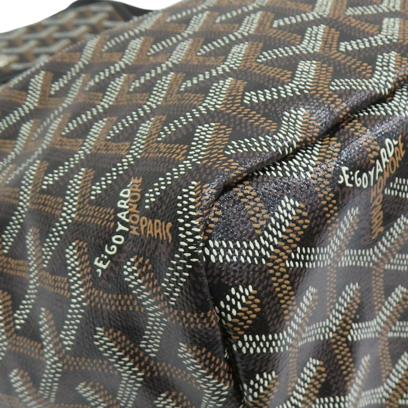 黑色 PVC塗層帆布 Saint Louis PM 托特包【GOYARD 高雅德】-8