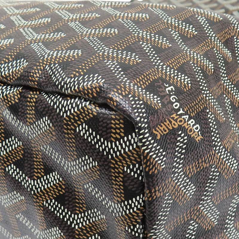 黑色 PVC塗層帆布 Saint Louis PM 托特包【GOYARD 高雅德】-9