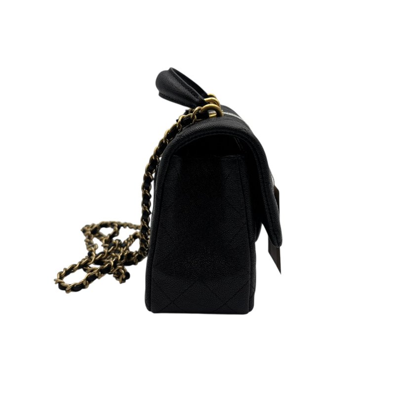 【美收精品】CHANEL 黑色荔枝紋肩背包 B-991【隔月月中將轉賣至日本 上架期限30天】-2