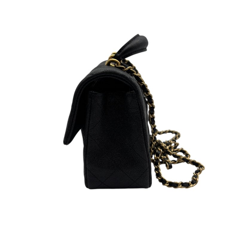 【美收精品】CHANEL 黑色荔枝紋肩背包 B-991【隔月月中將轉賣至日本 上架期限30天】-3