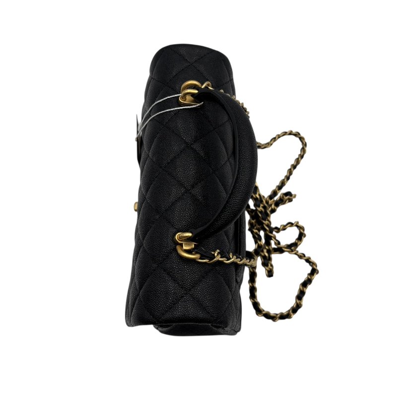 【美收精品】CHANEL 黑色荔枝紋肩背包 B-991【隔月月中將轉賣至日本 上架期限30天】-4